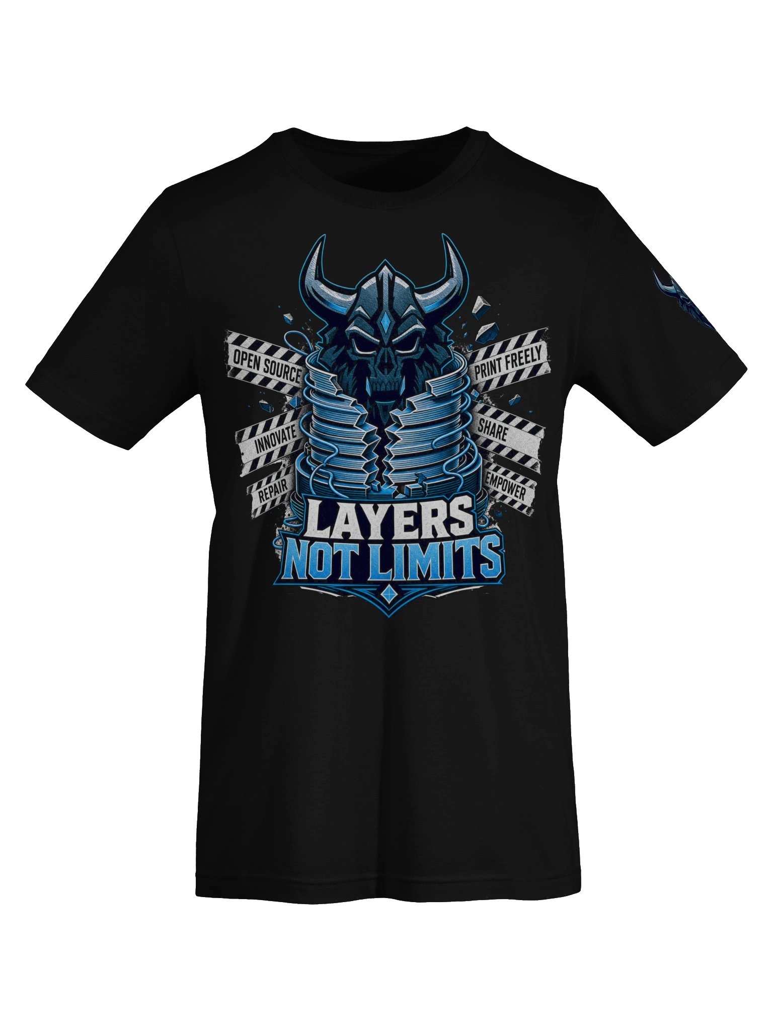 LAYERS NOT LIMITS — Open Source Helmet Tee product image (62)