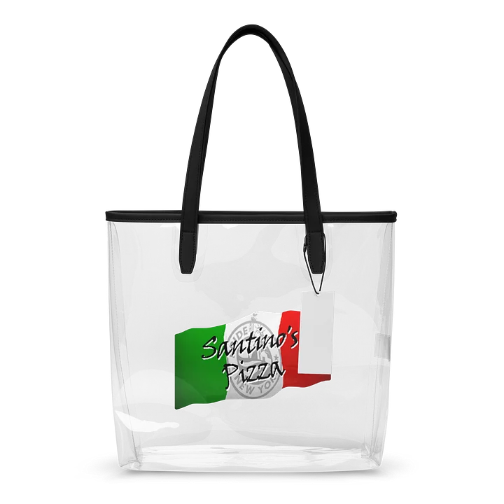 Santino's Ny Pizza: Italian Flag Clear Tote Bag product image (1)
