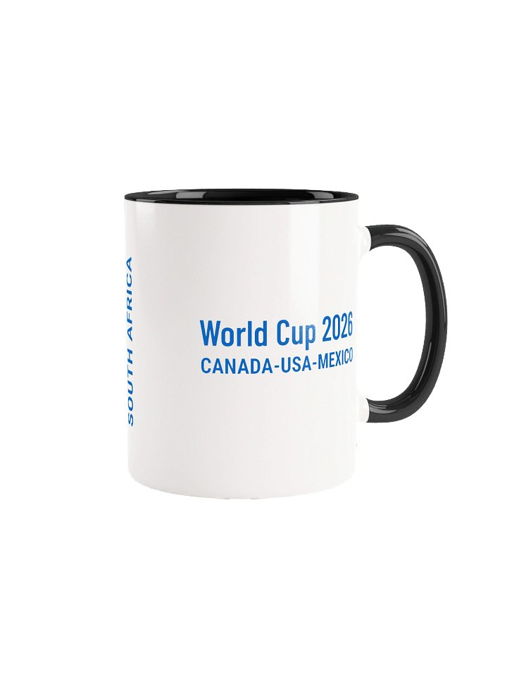 South Africa 2026 World Cup Flag Mug - South Africa Soccer Fan Coffee Cup - Premium Two-Tone Ceramic Mug product image (1)