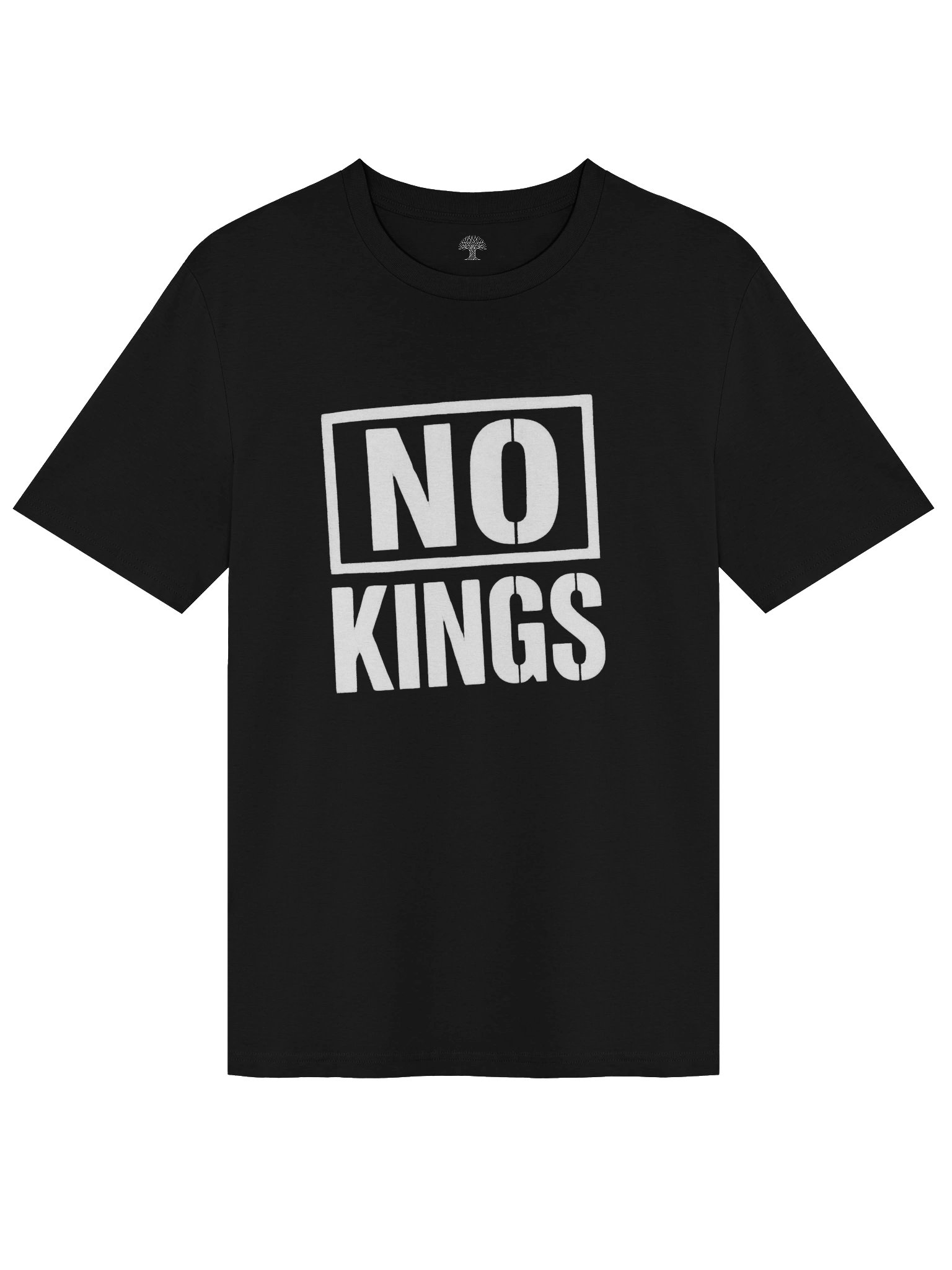 No Kings - Unisex Organic Ribbed Neck T-Shirt product image (3)