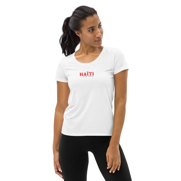 HAITI Love Women's Athletic T-Shirt product image (1)