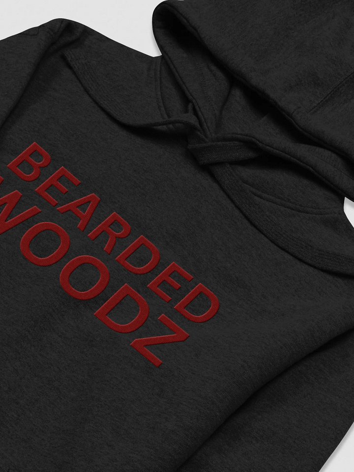 Men's Bearded Woodz Hoodie - Red Embroidery product image (2)