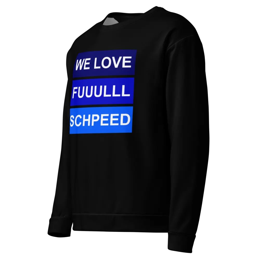 WE LOVE FULLSCHPEED BLUE Sweatshirt product image (4)