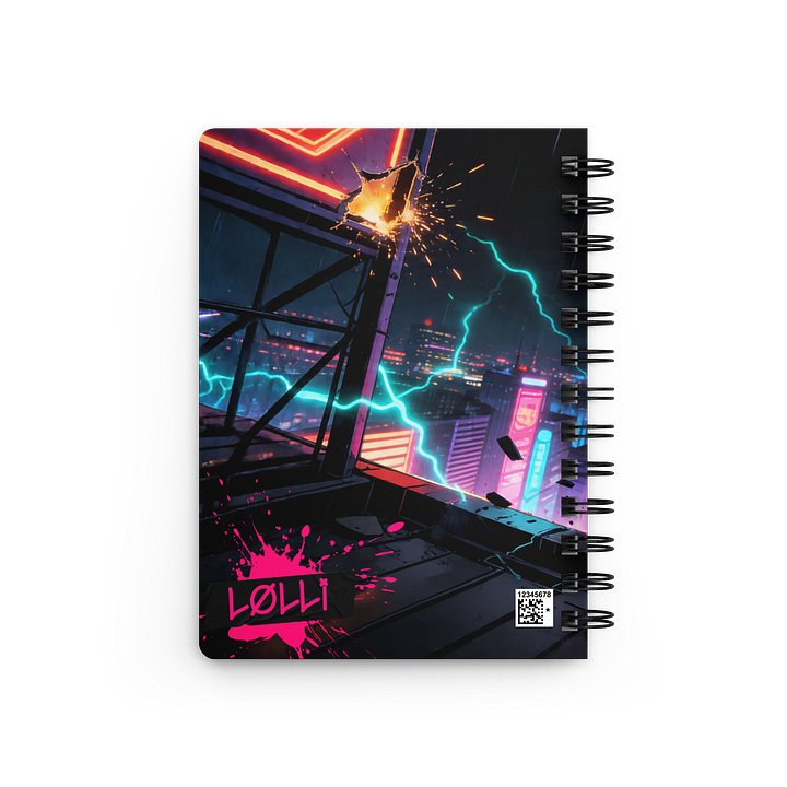 Cyberpunk Echo Echo Nightwave Neon Spiral Bound Journal product image (2)