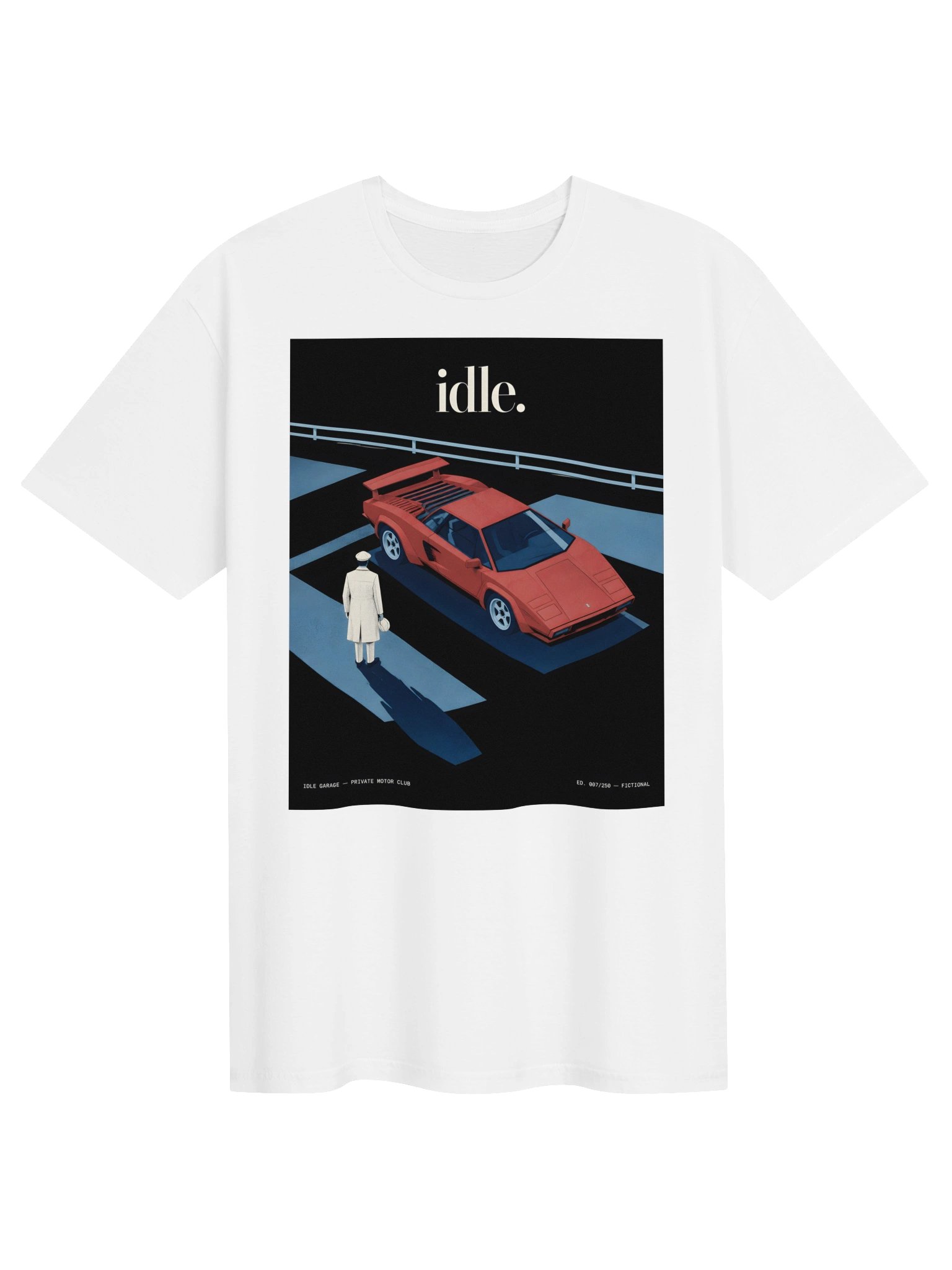 Idle Garage Private Motor Club Graphic Tee product image (11)