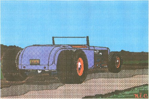 Hotrod (circa mid-1980's) on canvas (48" x 32") product image (2)
