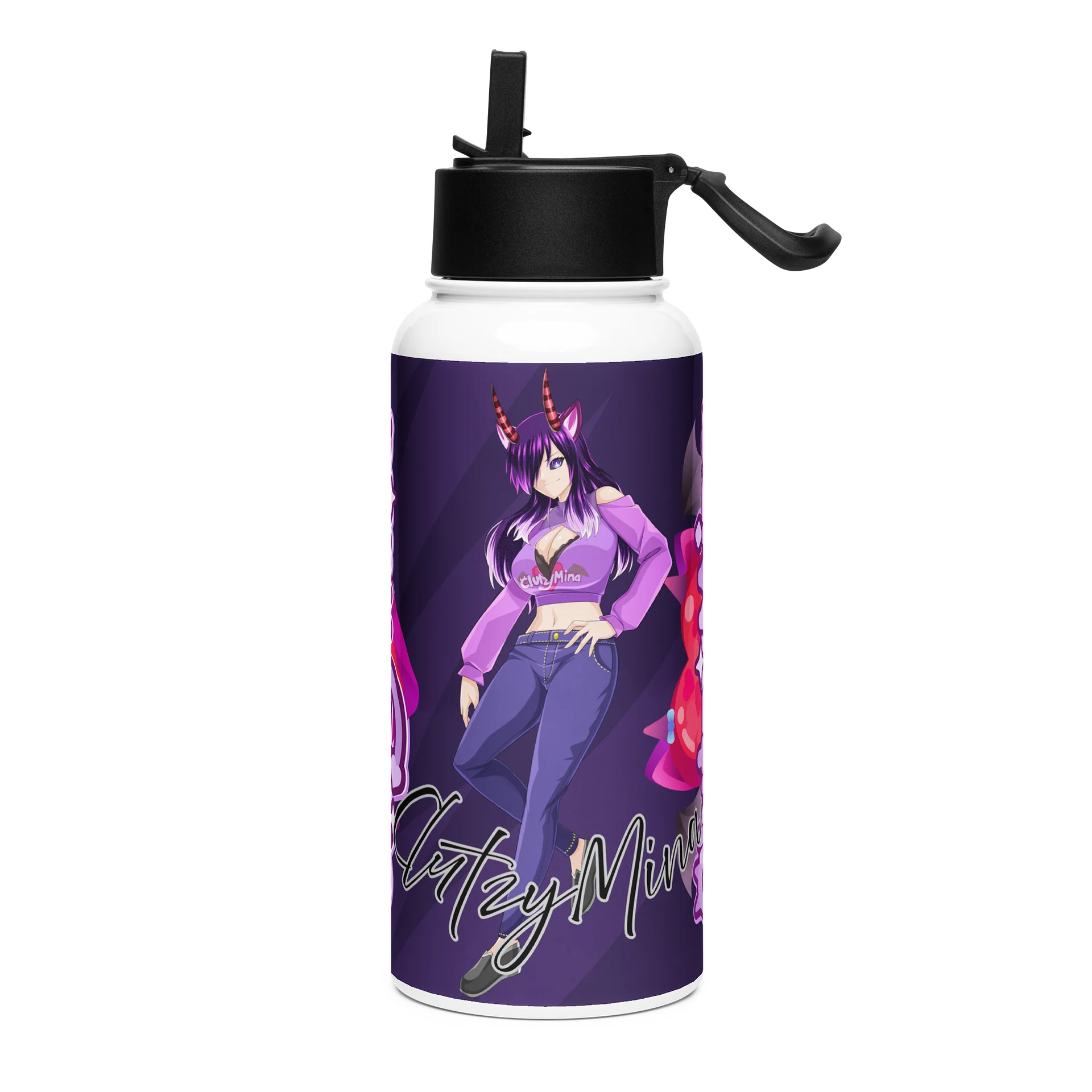 ClutzyMina Anime Glow Water Bottle product image (3)