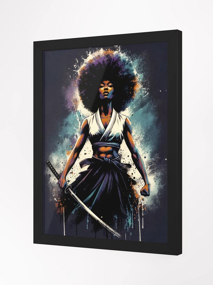 Afro Blade Princess ART FRAMED PRINT product image (2)