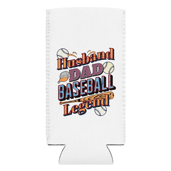 Husband Dad Baseball Legend Can Cooler product image (2)
