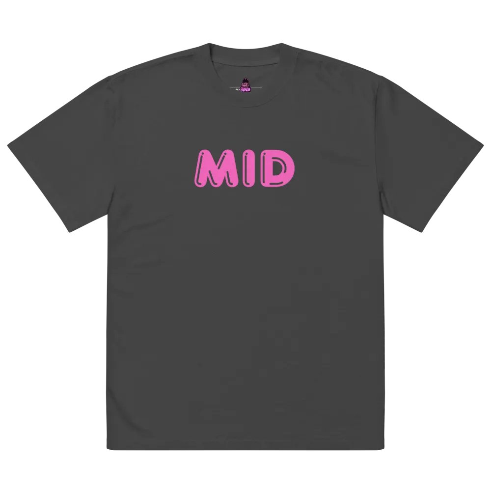 Mid Pink Print Oversized T-shirt product image (6)