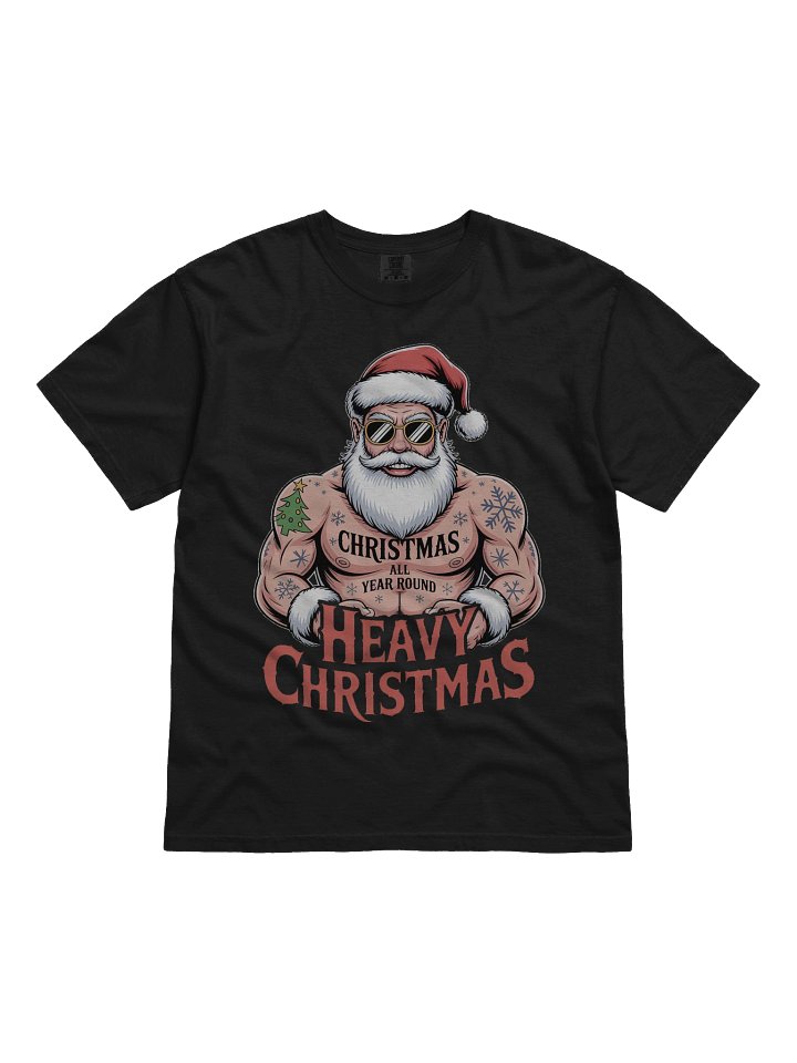 Heavy Christmas Weightlifting Santa Tattoo product image (1)