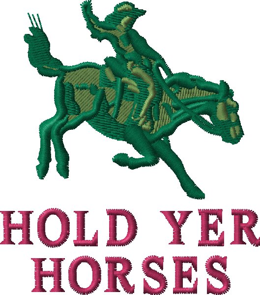 hold yer horses embroidered crewneck product image (2)