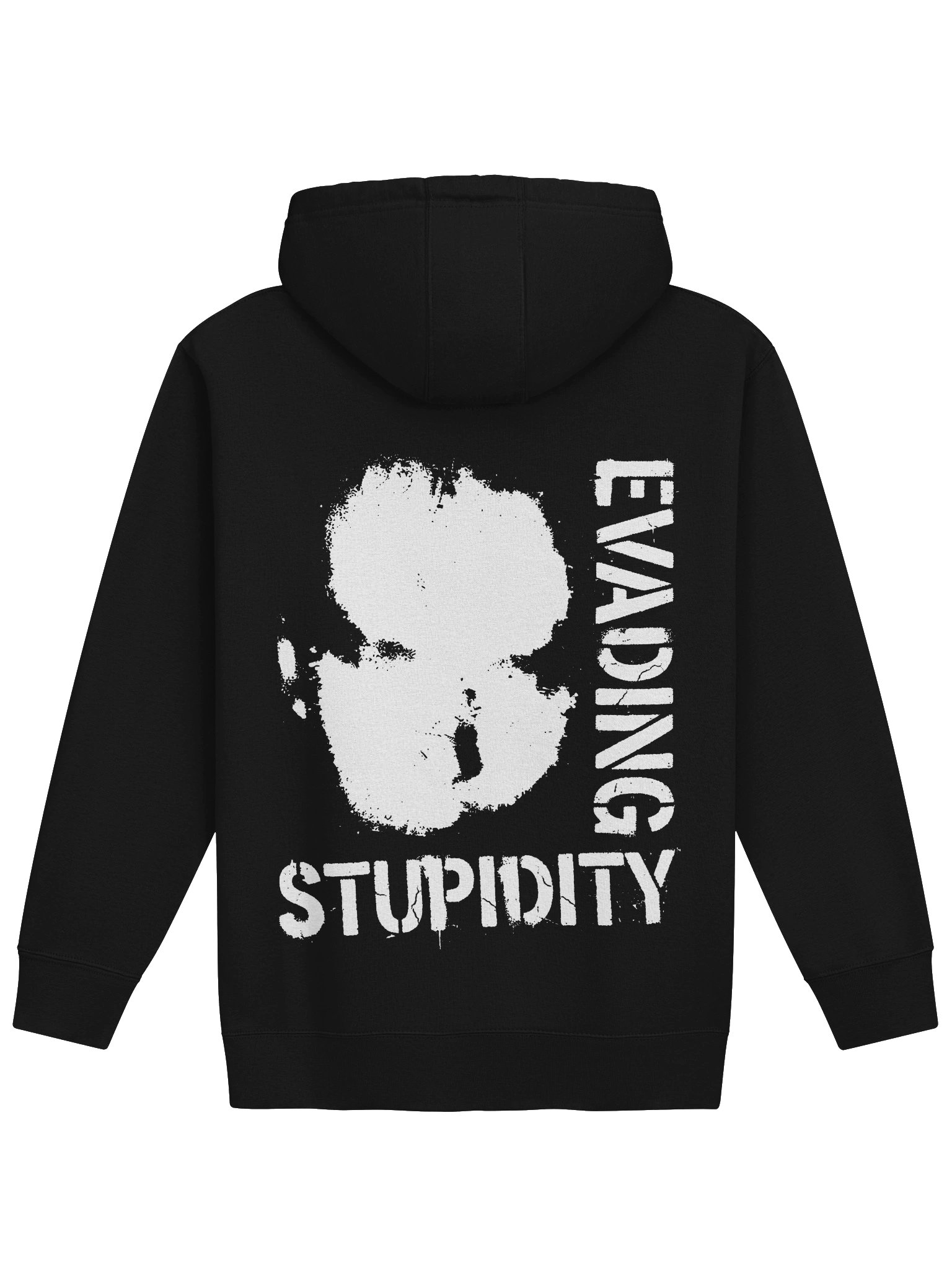 Evading Stupidity Back Print Midweight Hoodie product image (1)