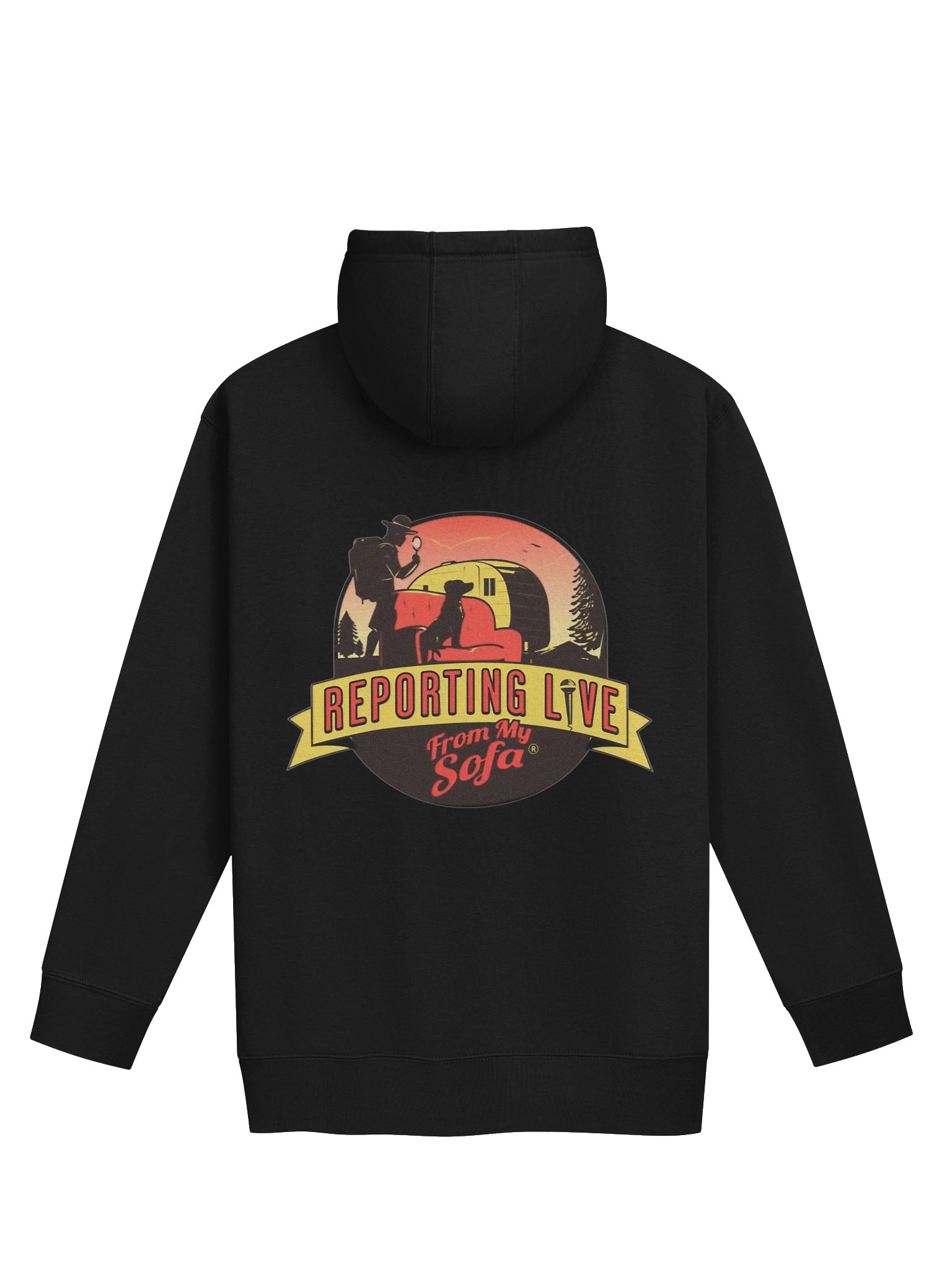 Reporting Live From My Sofa Signature Premium Unisex Hoodie product image (2)