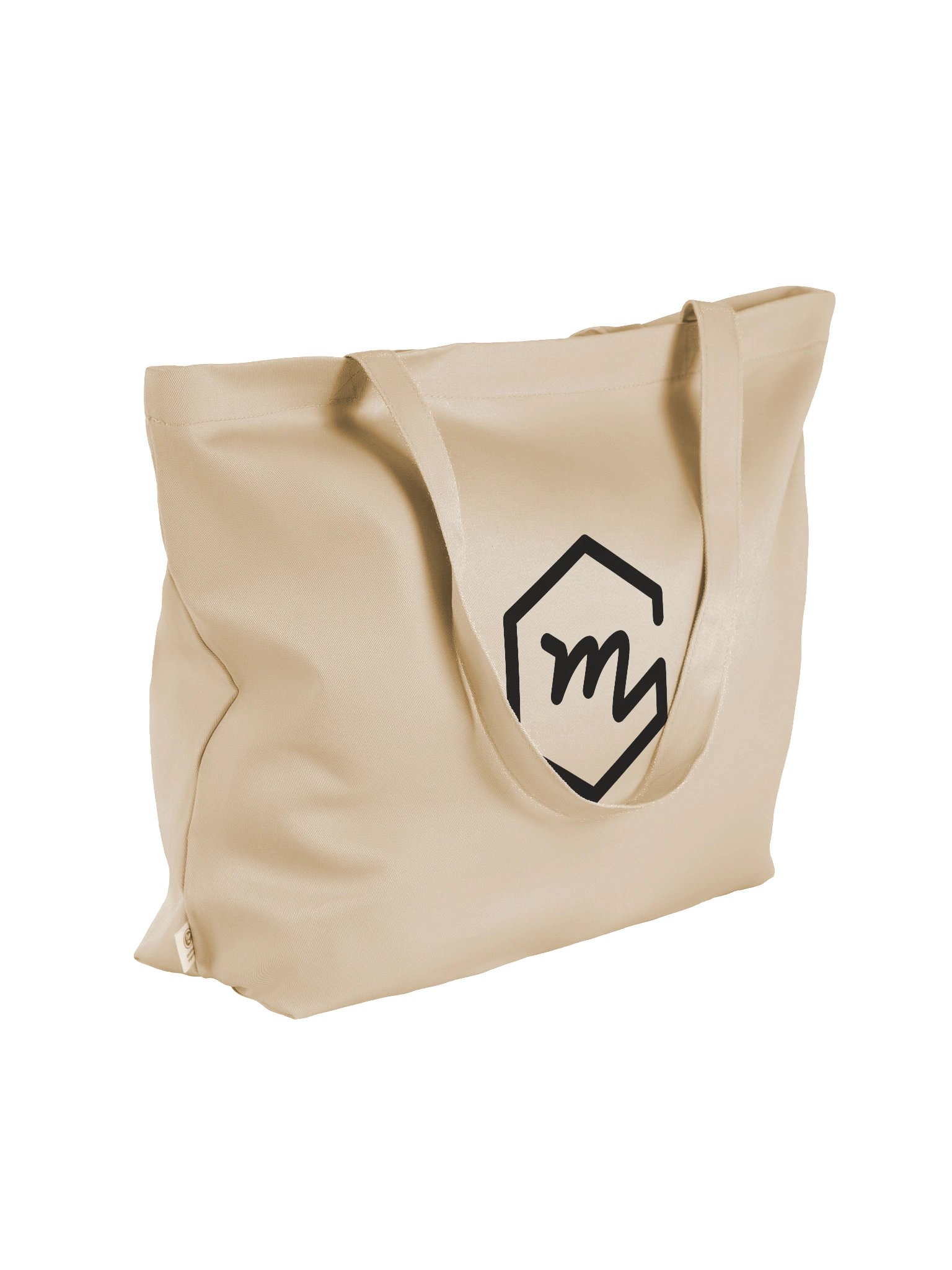 Channel logo tote (black on cream) product image (4)
