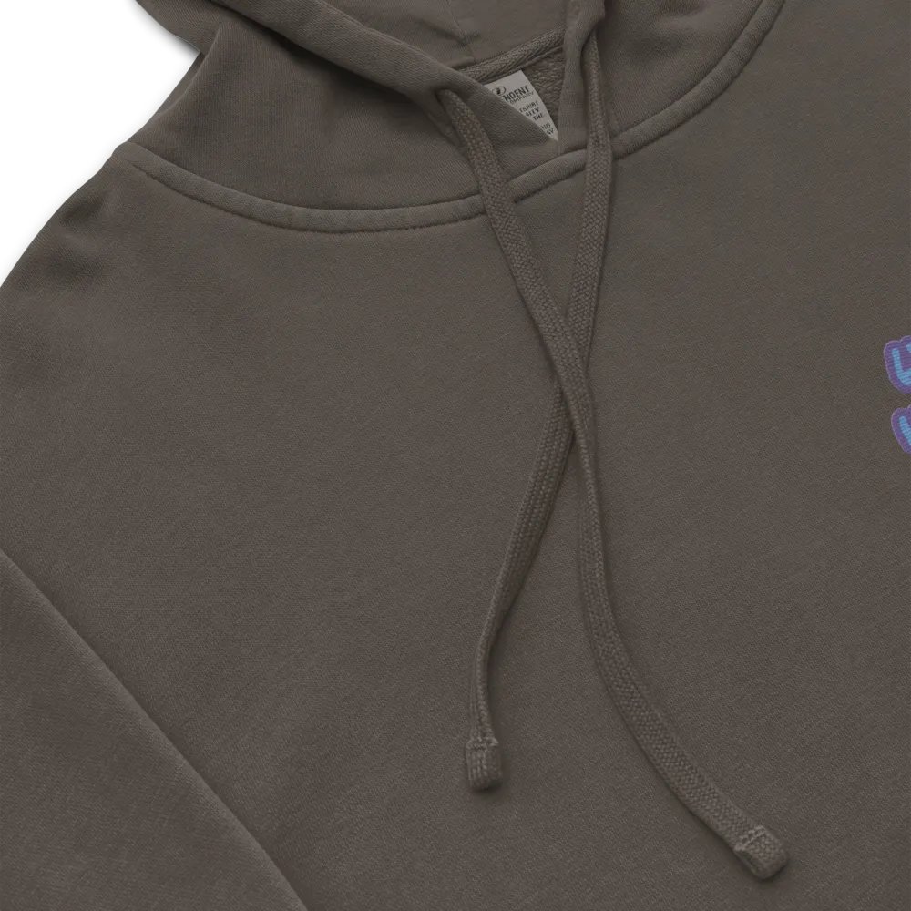 Habitual Instigator (L.C. violet design) embroidered pigment hoodie product image (8)