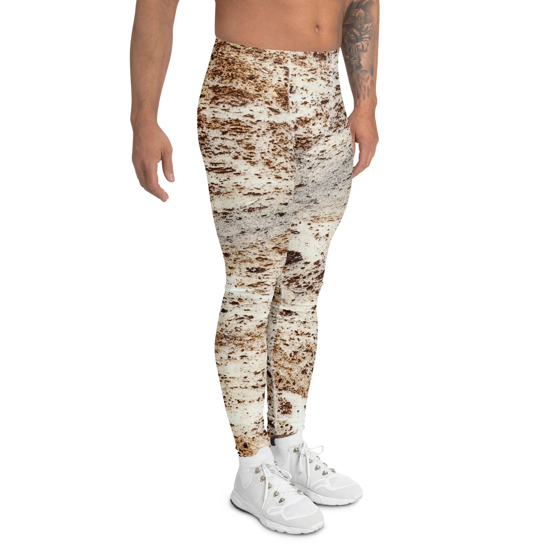 Expresso Swirl All-Over Print Men's Performance Leggings product image (4)