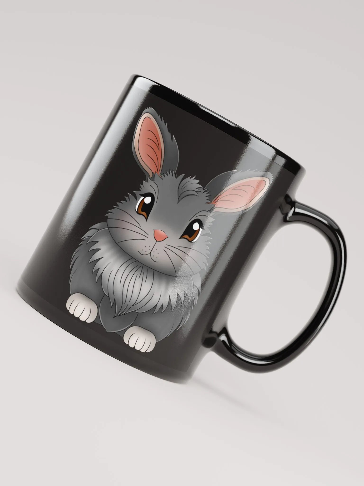 Bun Bun Black Glossy Mug product image (4)