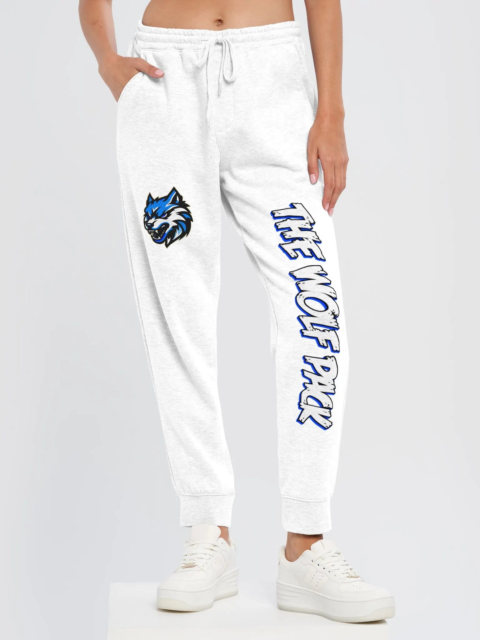 Wolf Pack Sweatpants White product image (6)