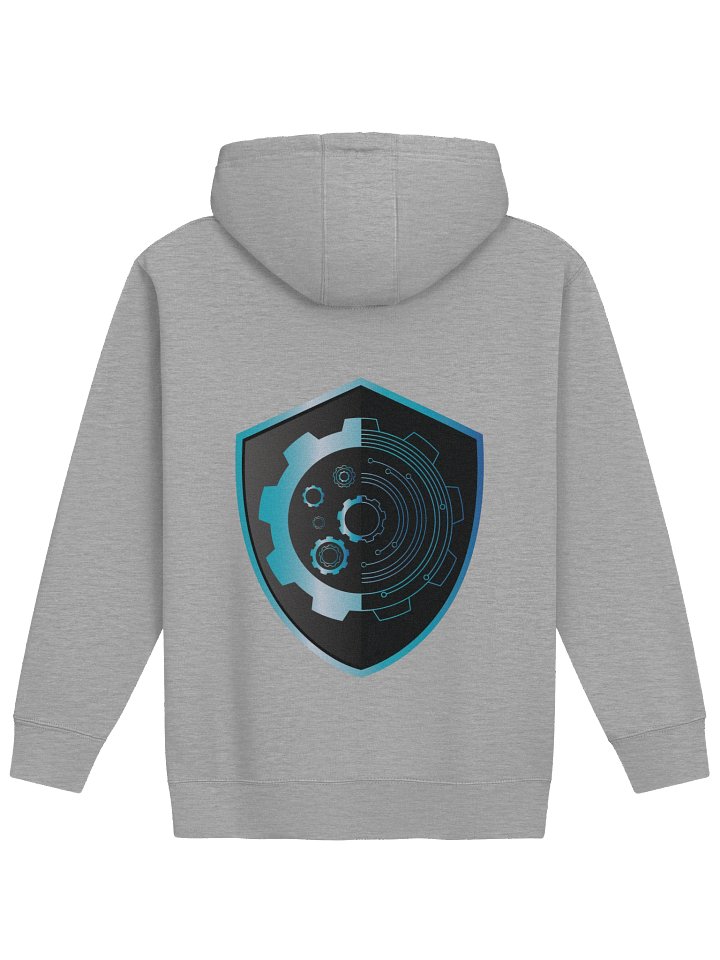 QED Grey Hoodie Small Front Logo w/ Large Shield Logo on Back product image (2)