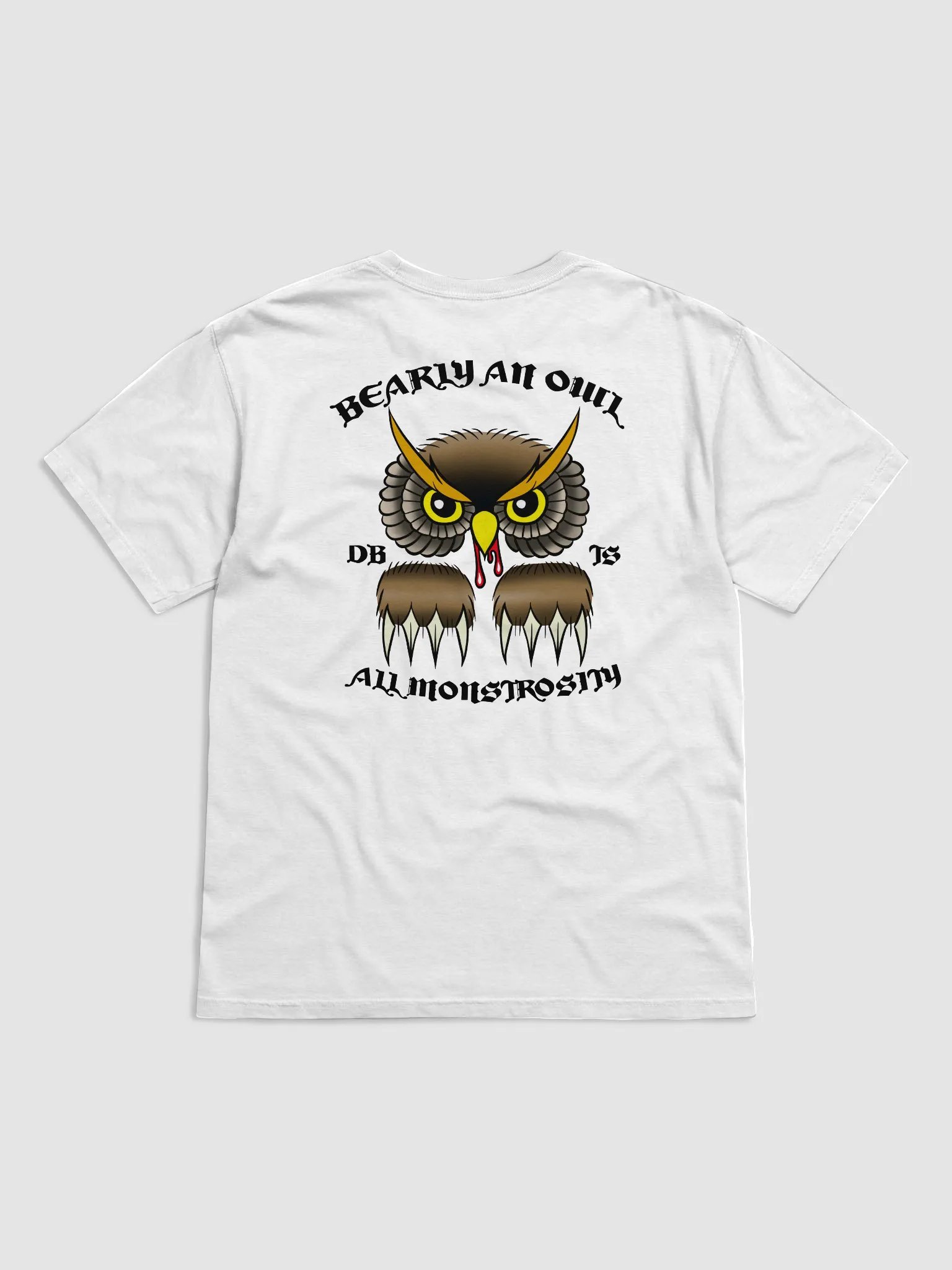 Bearly an Owl - Black text product image (1)