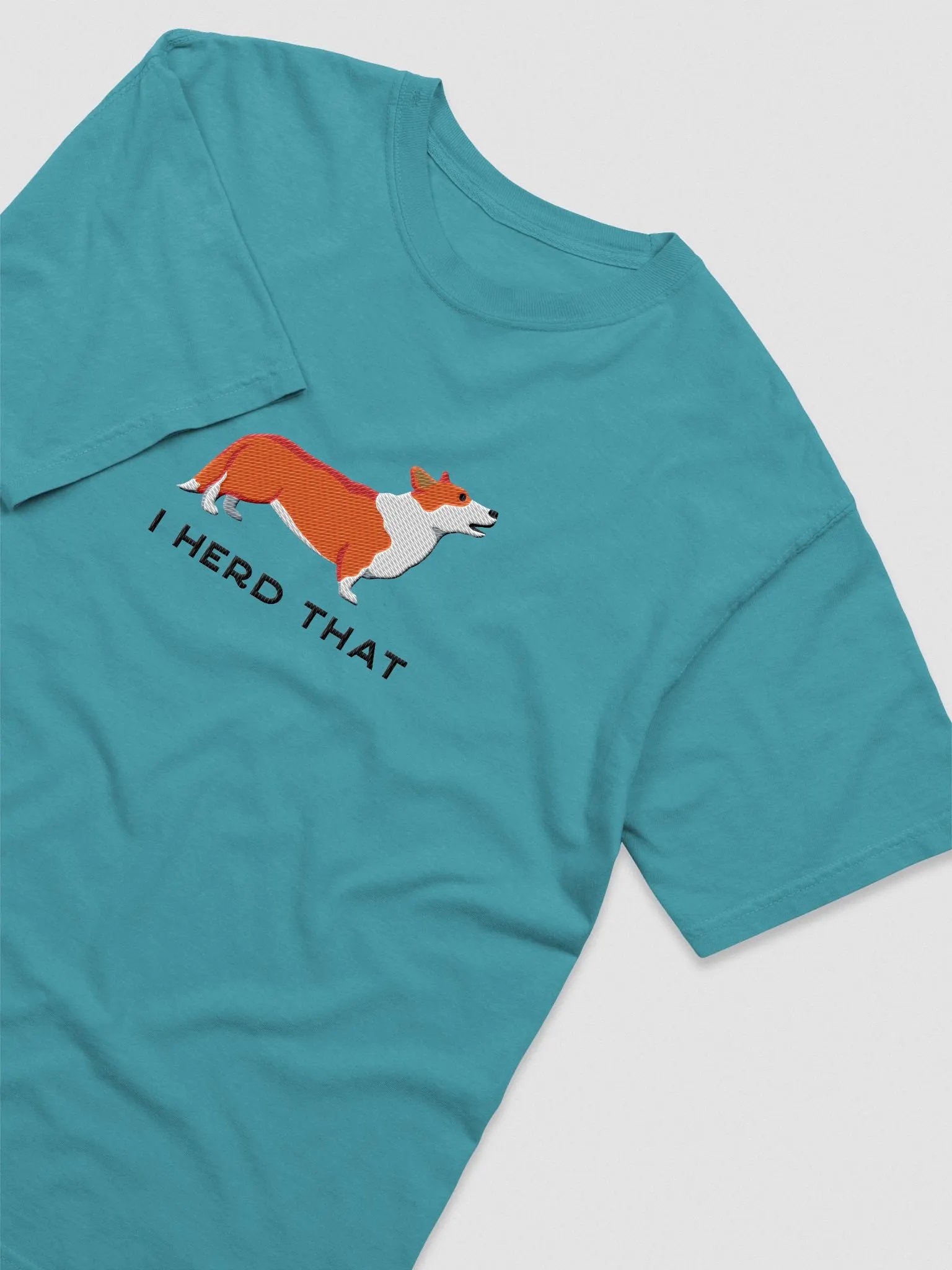 I Herd That T-Shirt(Embroidered) of a Cardigan Welsh Corgi product image (8)