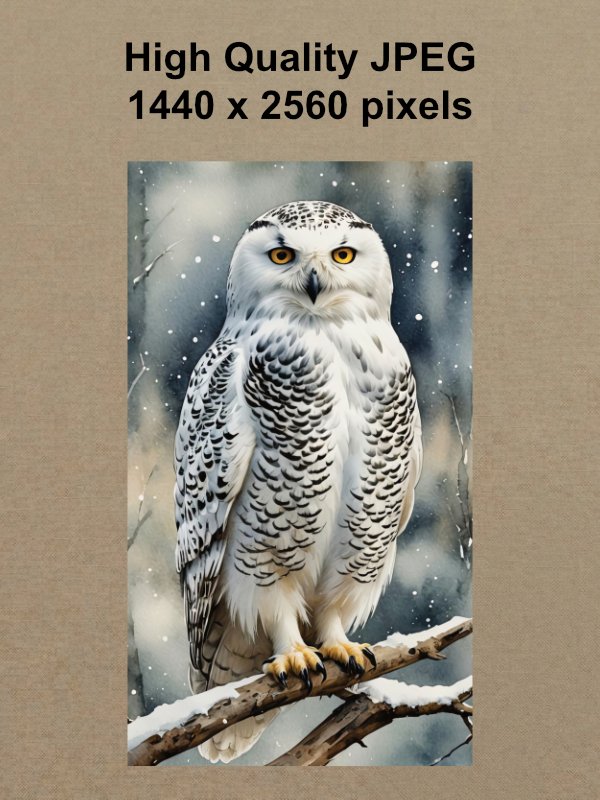 Snowy Owl Phone Wallpaper product image (2)