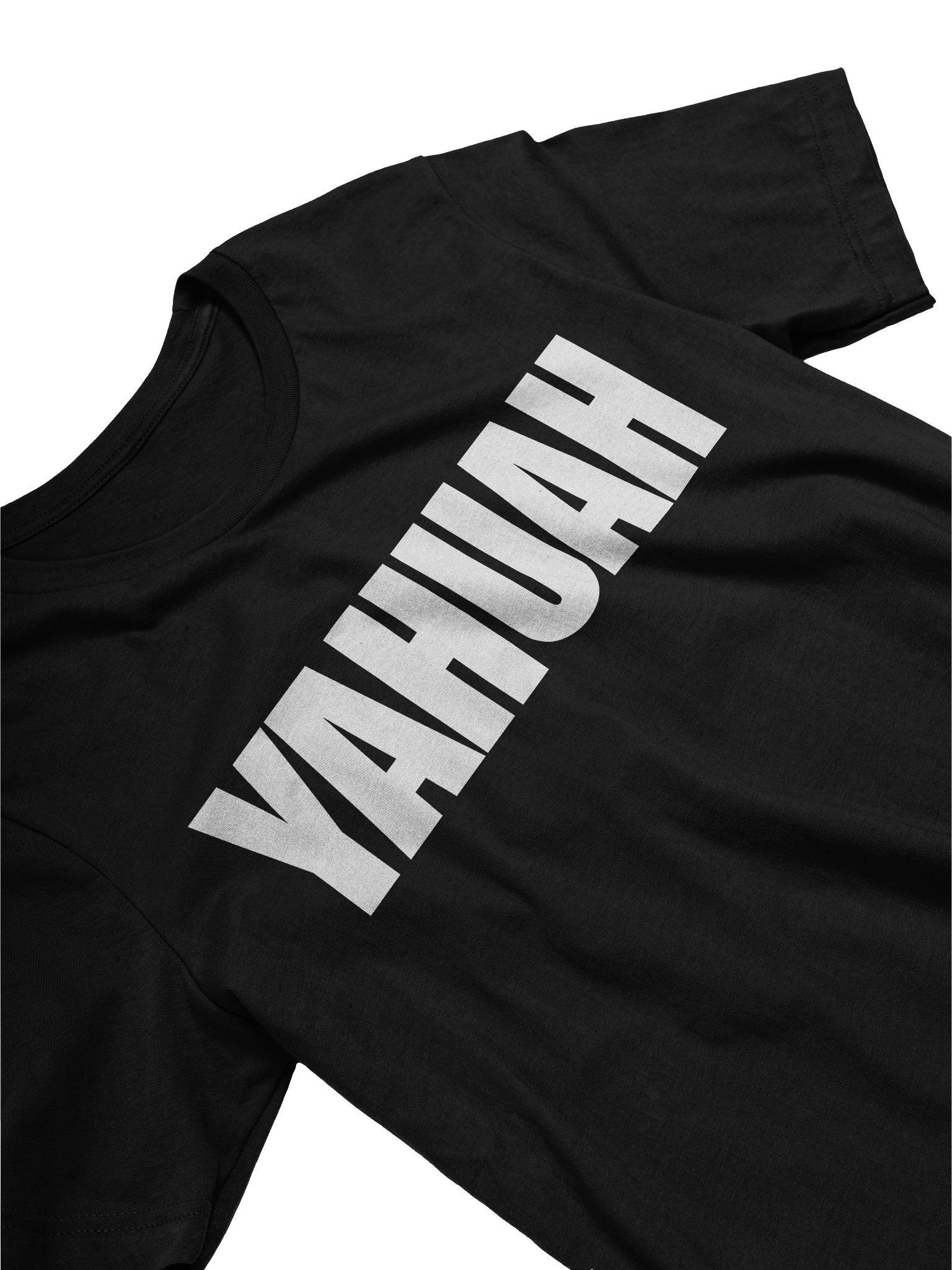 YAHUAH Bold Letter T-Shirt | Sacred Name Hebrew Faith Apparel | Unisex Premium Cotton Tee product image (3)