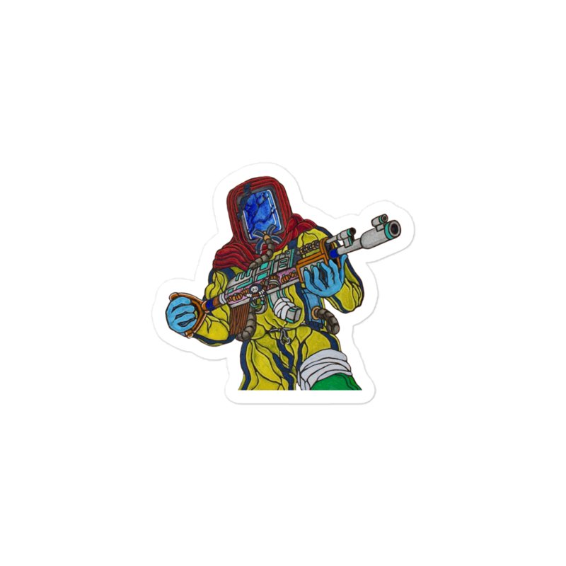 Hazmat Warrior Sticker product image (1)
