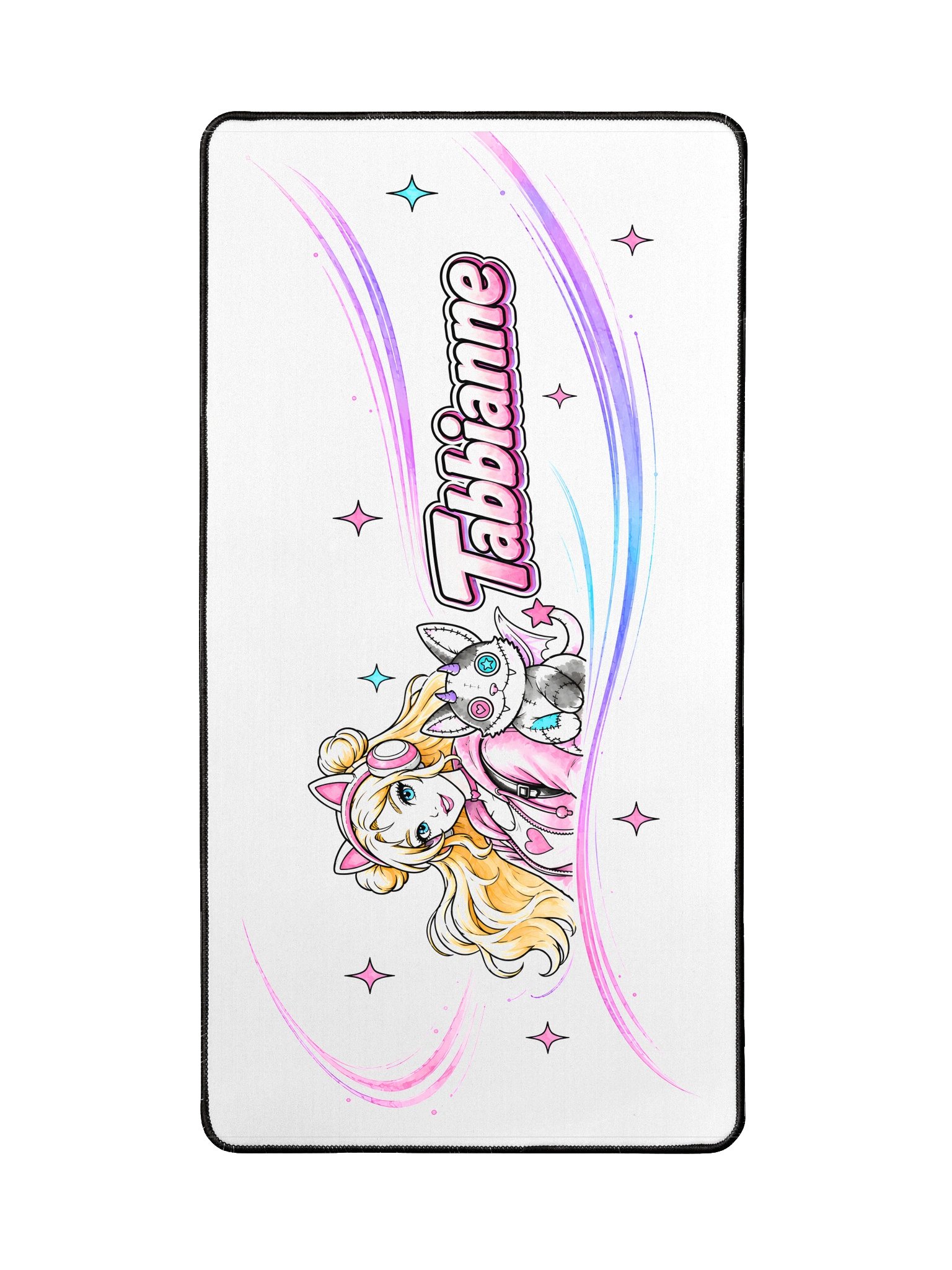 Tabbianne Pink Anime Cat Desk Mat product image (2)