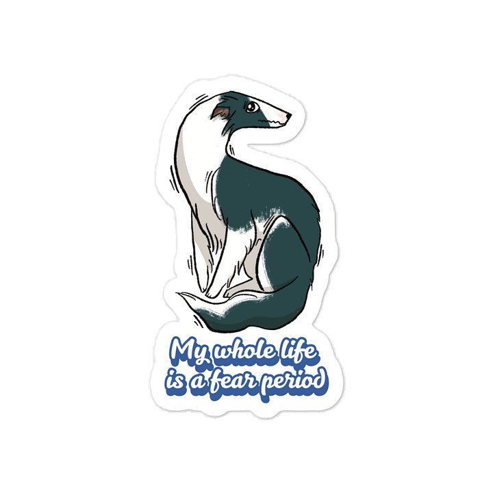 Fear Period Sticker - Irish Marked Black product image (1)