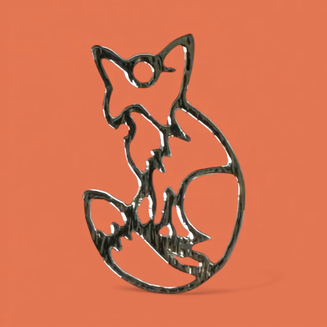 Fox Outline Silver Whinny Winners Braid and Bridle Charms for Horses | Little Shop of Ponies product image (1)