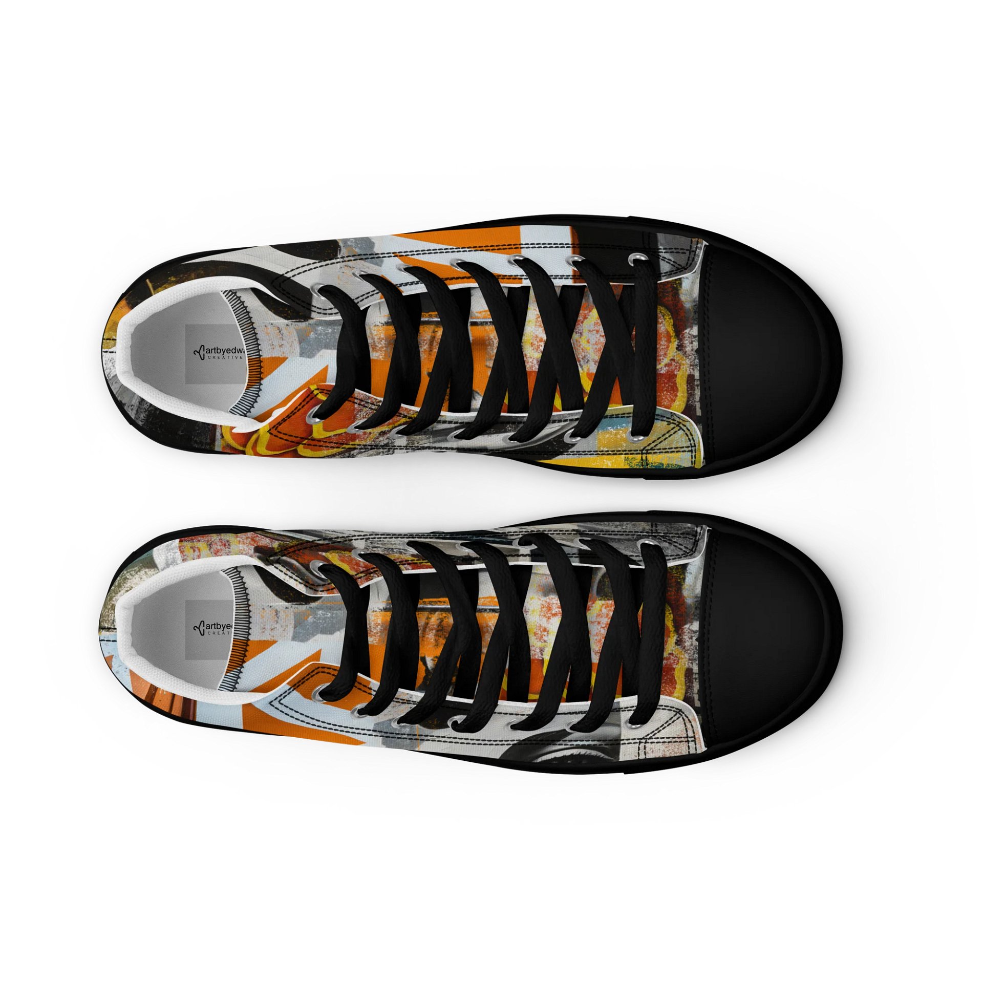 Mixed Media Artwork High Top Shoes product image (12)
