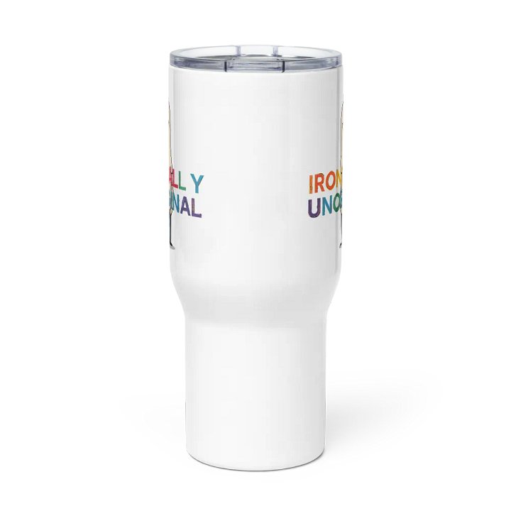 "Ironically Unoriginal" Stainless Steel Travel Mug product image (2)