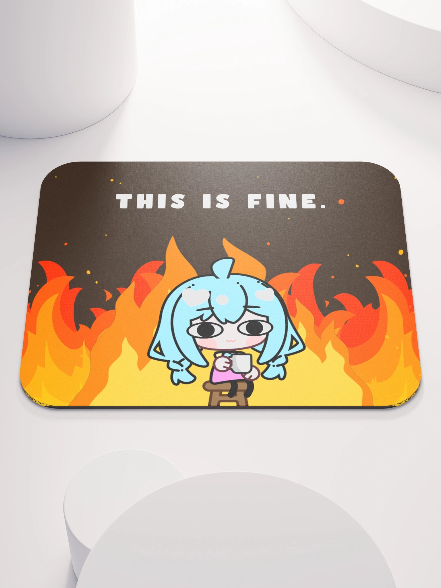 kitsch_ly This is fine. (Mousepad) product image (2)