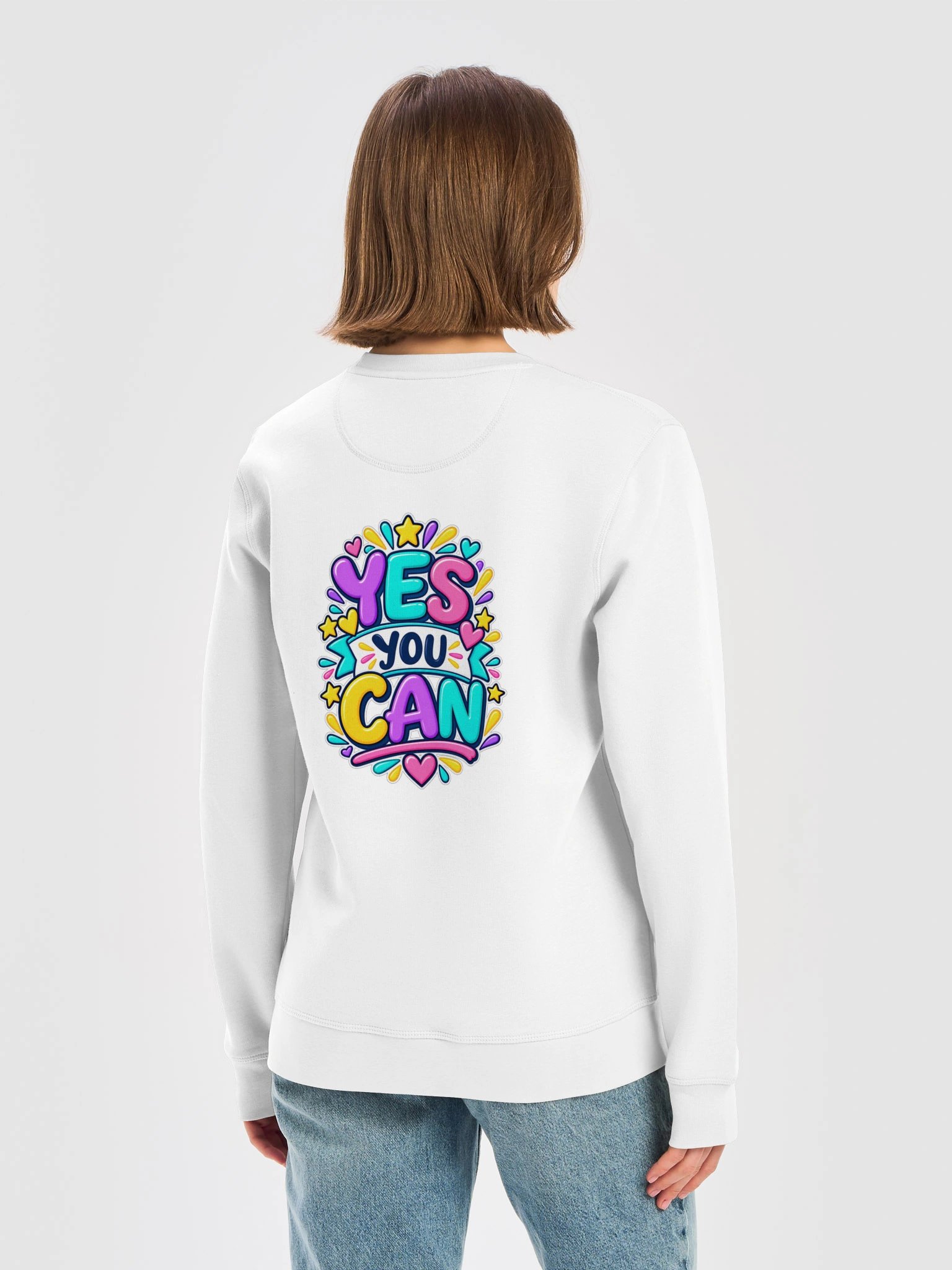 Stanley/Stella Unisex Organic Inspirational Sweatshirt - Yes You Can. product image (1)
