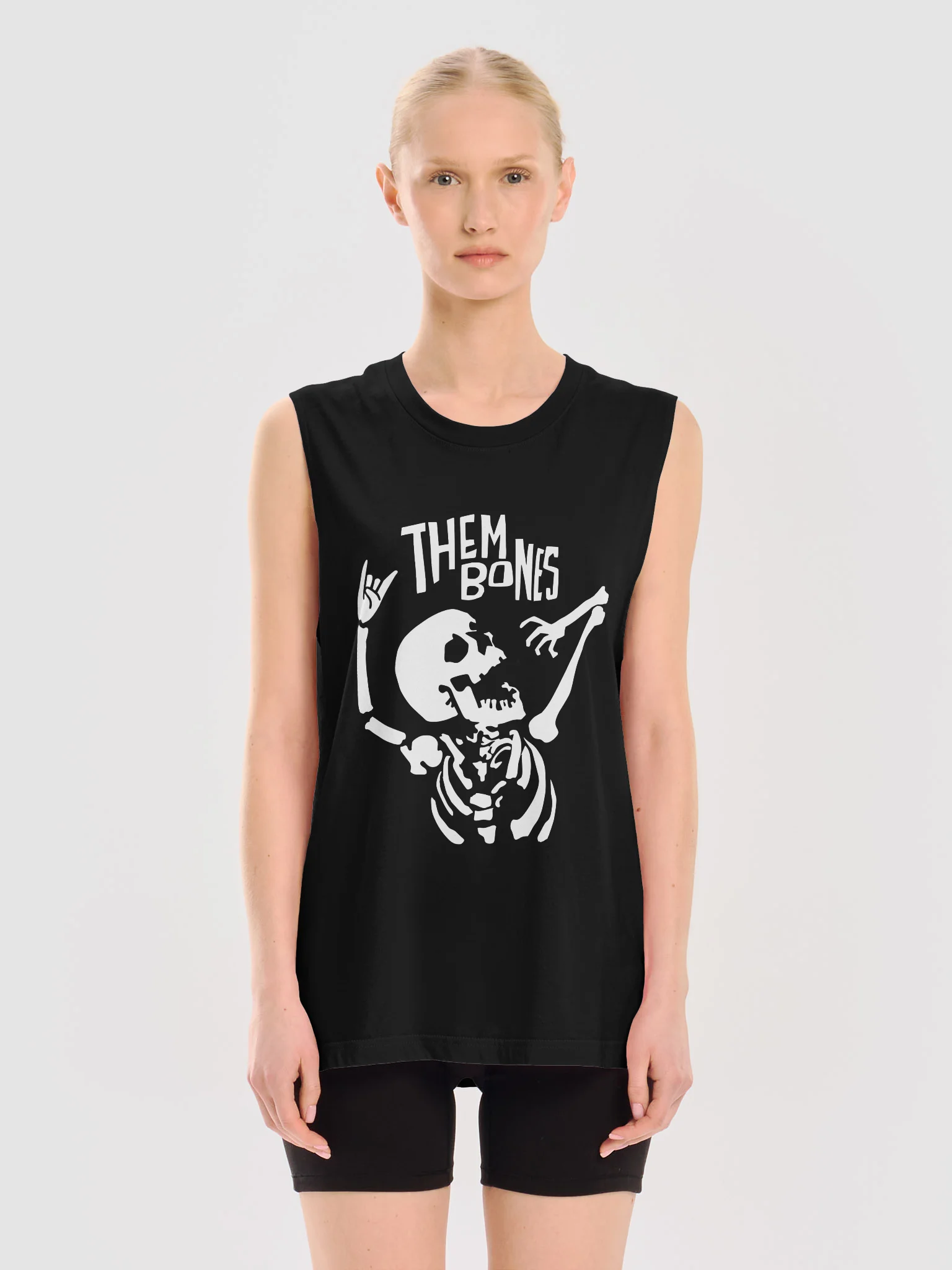 “Them Bones” Band Logo Muscle Tank, Dark product image (3)