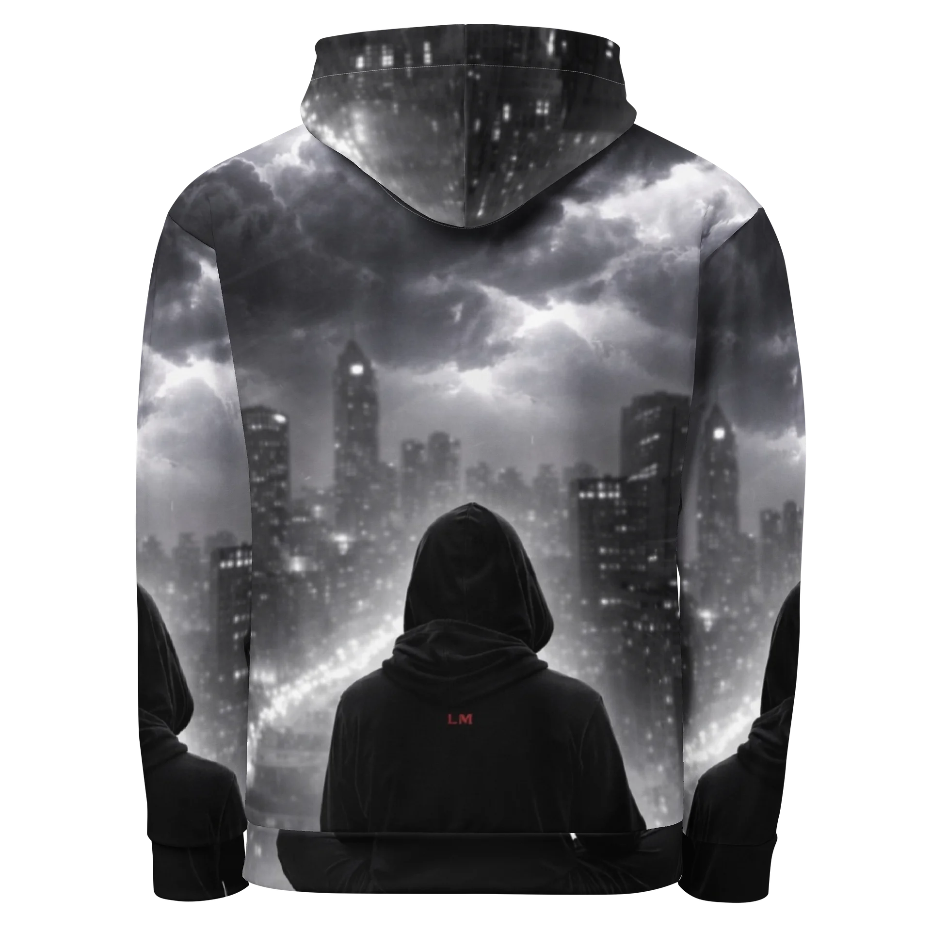 Leopard Mentality Shadow City Hoodie | All-Over Print Streetwear Hoodie product image (10)