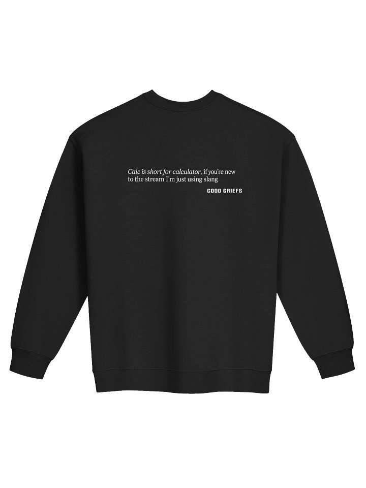 Calc is Short for... Men's Crew Neck - Dark product image (2)