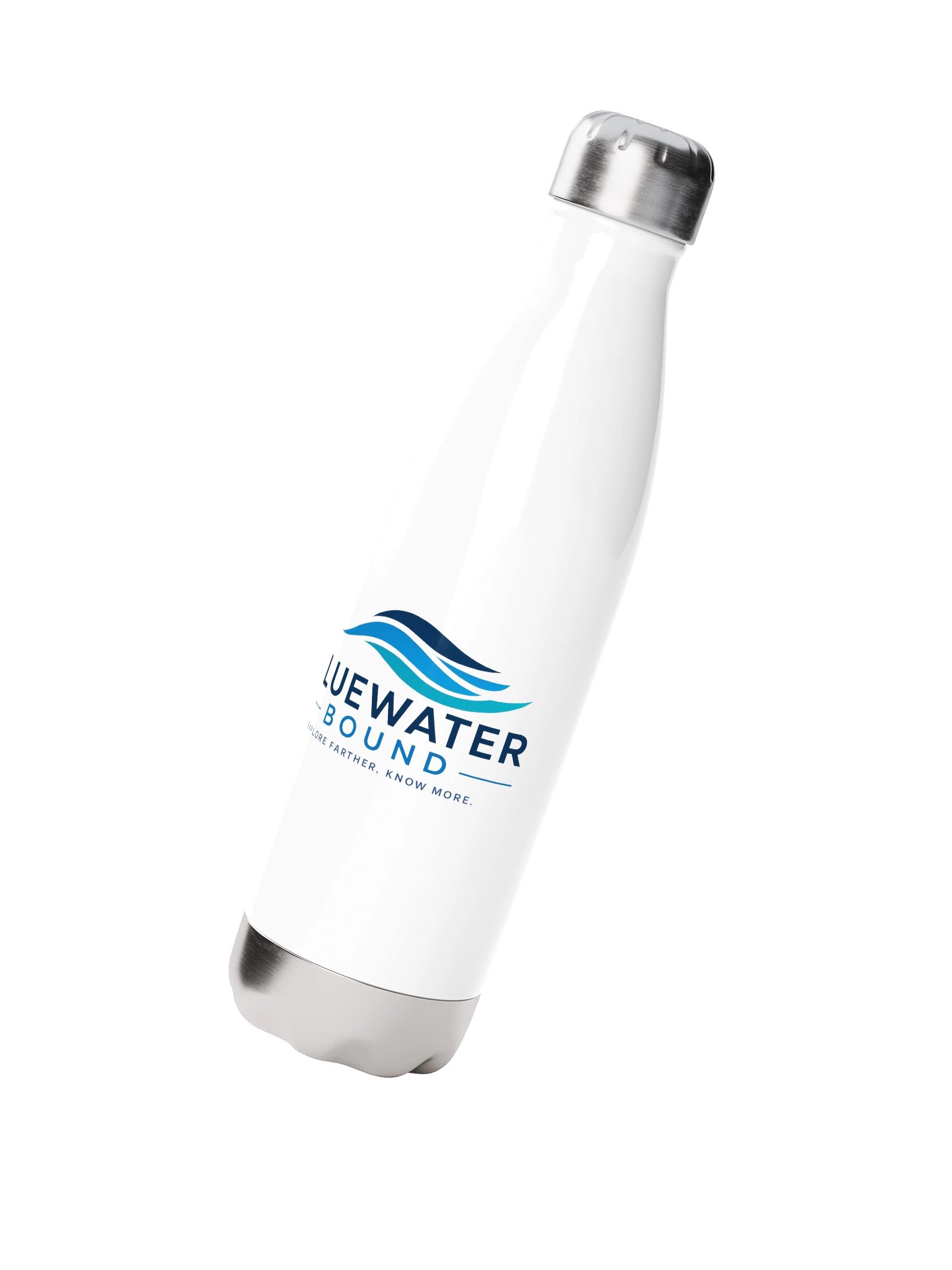 Bluewater Bound Stainless Steel Water Bottle - White product image (2)