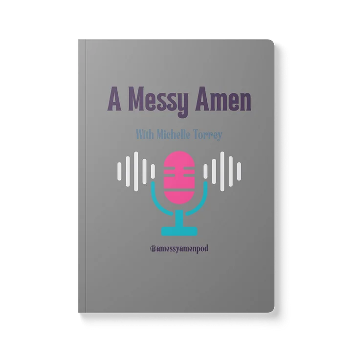 A Messy Amen Notebook - Grey product image (1)