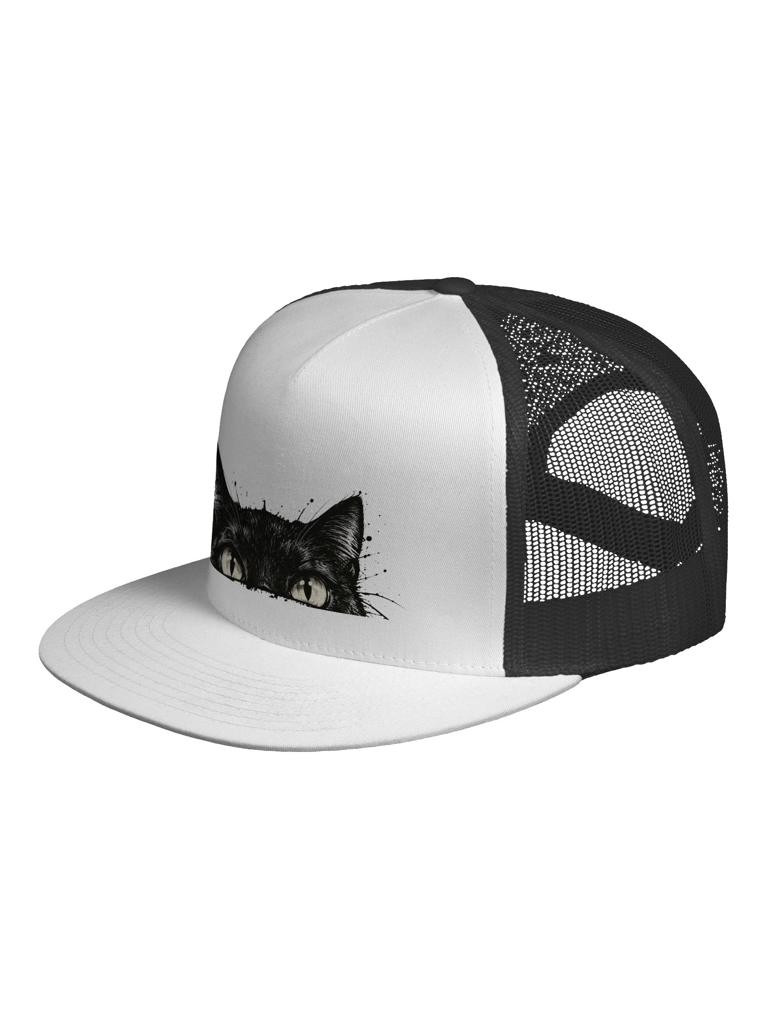 Midnight Cat Trucker Hat product image (14)