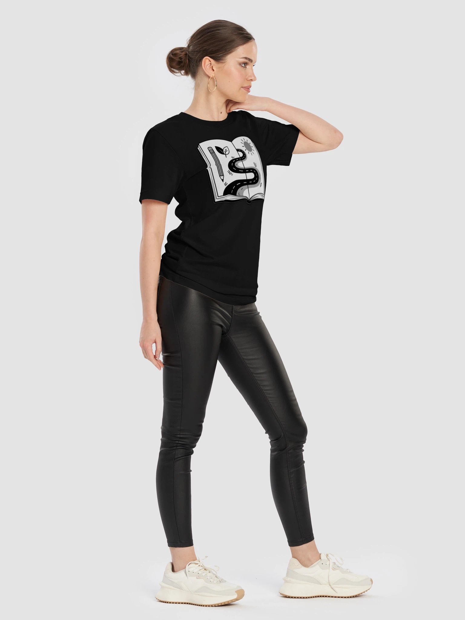 Small Moments, Kept on Paper Black and White T-Shirt product image (9)