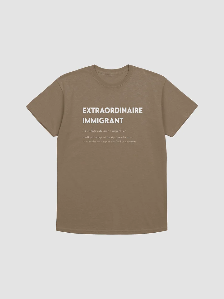 EXTRAORDINAIRE IMMIGRANT TSHIRT BROWN product image (1)