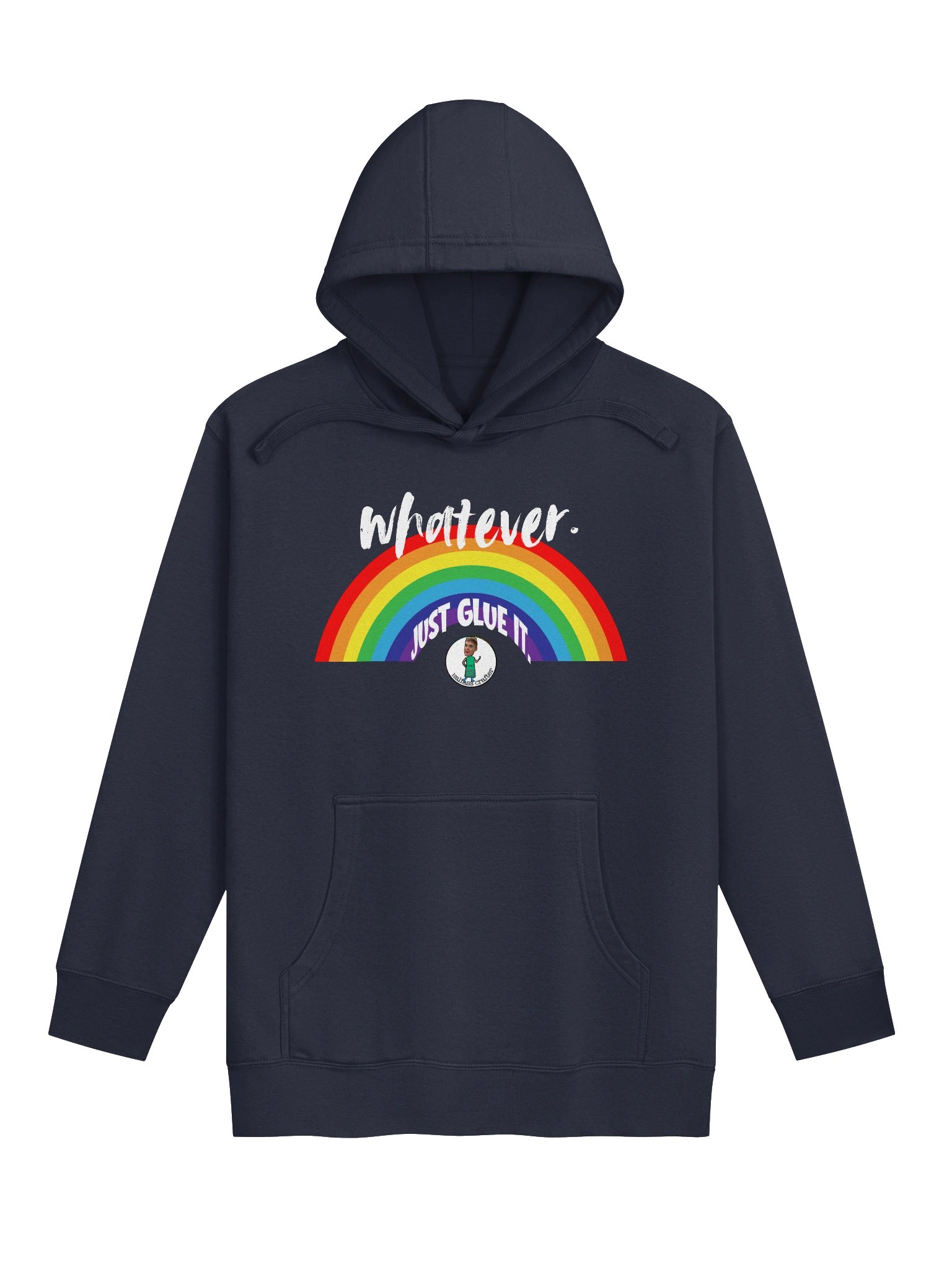 LIMITED EDITION Whatever Rainbow Dark Hoodie! product image (1)