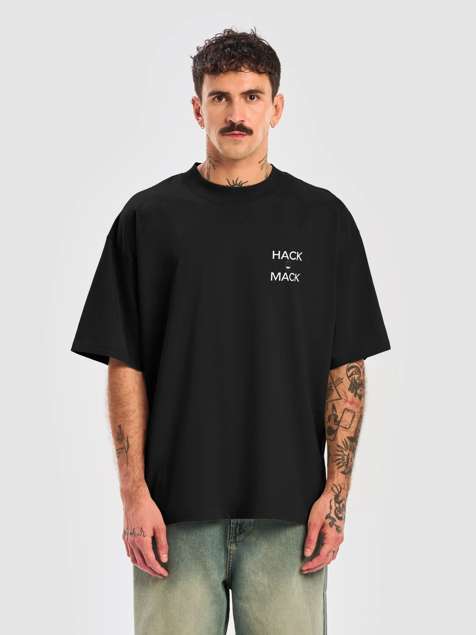 Oversized Fit T-Shirt (5.9 oz) White Logo product image (2)