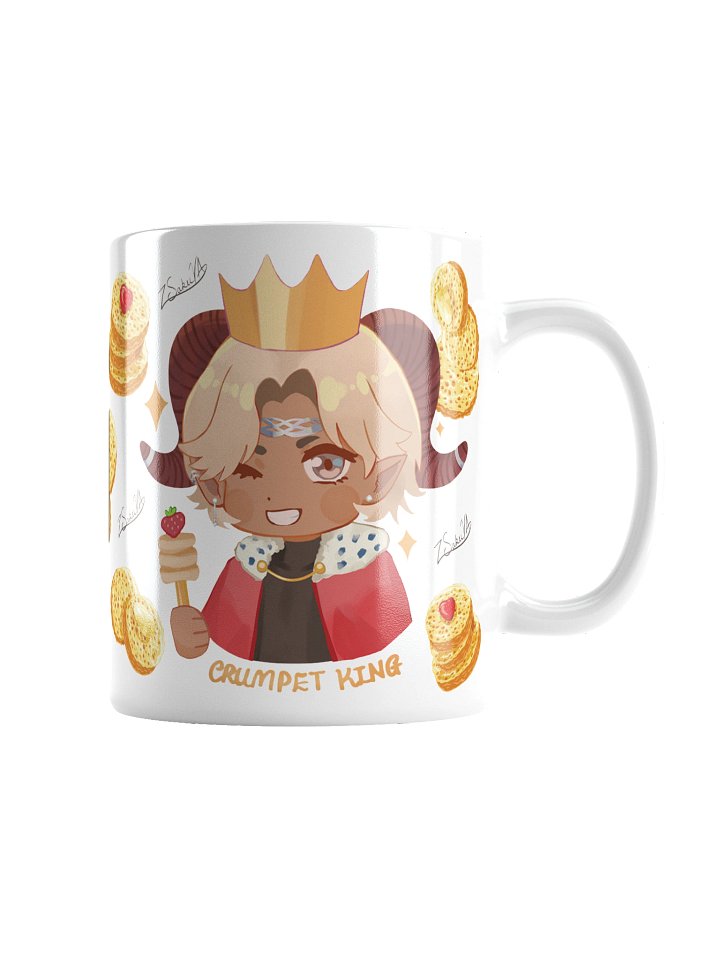 ZSakuVA Crumpet King White Mug product image (1)