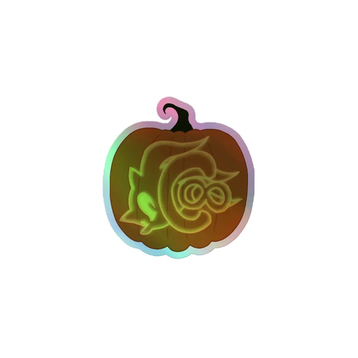 Pumpkin Logo Holographic Sticker product image (1)
