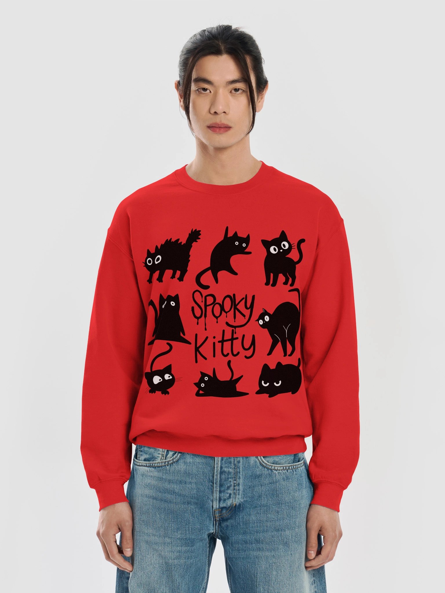 Spooky Kitty Halloween Crewneck product image (93)