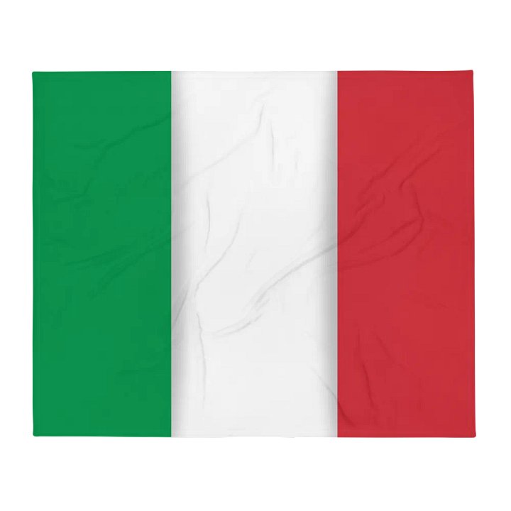 Green White Red Flag Colored Throw Blanket product image (2)